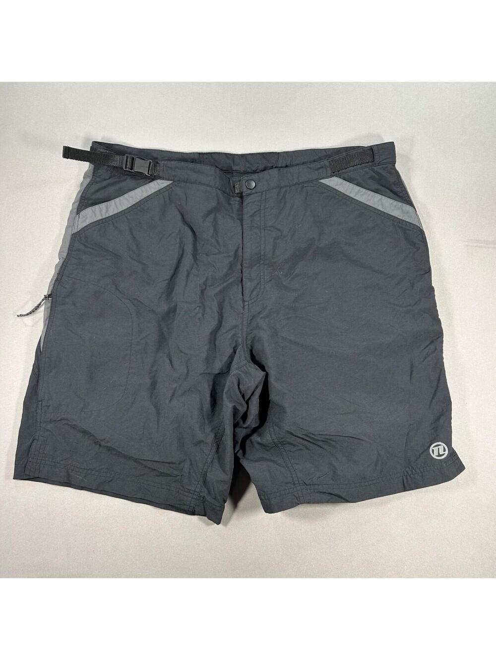 Novara Padded Cycling Shorts Mens XL Black Nylon Belted MTB